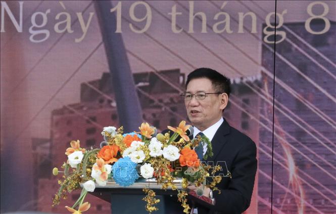 Deputy Prime Minister Ho Duc Phoc speaks at the ceremony. VNA Photo: Hứa Chung