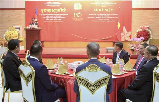 Quang cảnh lễ kỷ niệm. Ảnh: Quang Anh – PV TTXVN tại Campuchia
