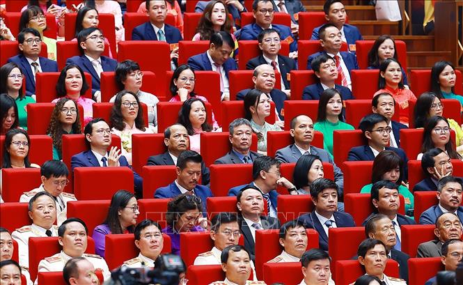 Các đại biểu dự Lễ kỷ niệm 80 năm thành lập Chính phủ. Ảnh: Dương Giang-TTXVN
