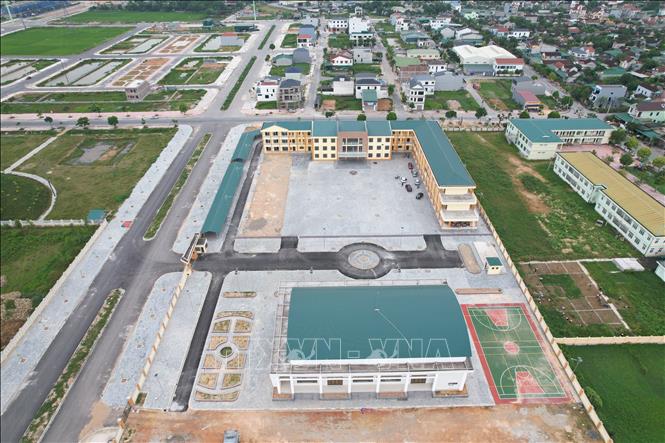 Trường THCS Lý Nhật Quang, xã Đô Lương (Nghệ An). Ảnh: Bích Huệ - TTXVN