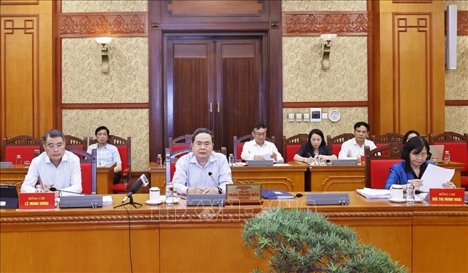 Chủ tịch Quốc hội Trần Thanh Mẫn phát biểu. Ảnh: Doãn Tấn - TTXVN