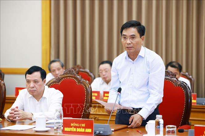 Bí thư Tỉnh uỷ Thanh Hoá Nguyễn Doãn Anh phát biểu. Ảnh: Dương Giang-TTXVN
