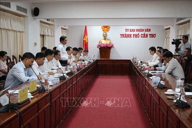 Quang cảnh buổi làm việc. Ảnh: Nguyễn Hằng - TTXVN