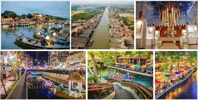Hình ảnh phối cảnh các phân khu trong thiết kế. Ảnh: Nguyễn Hằng - TTXVN