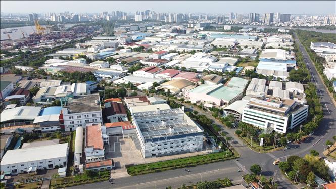 Một góc Khu chế xuất Tân Thuận, TP. Hồ Chí Minh. Ảnh: Trung Tuyến-TTXVN