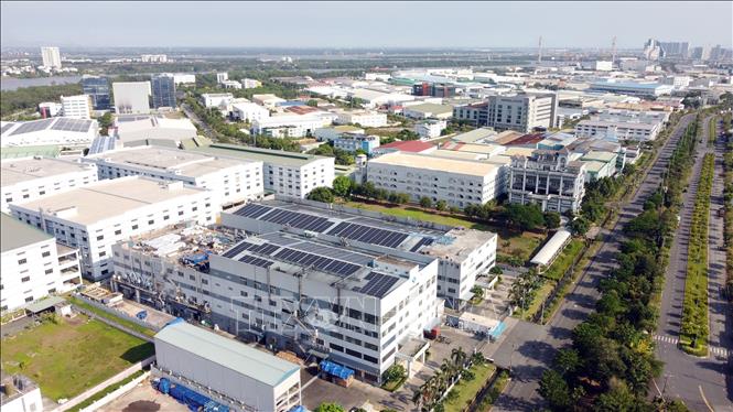 Một góc Khu chế xuất Tân Thuận, TP. Hồ Chí Minh. Ảnh: Trung Tuyến-TTXVN