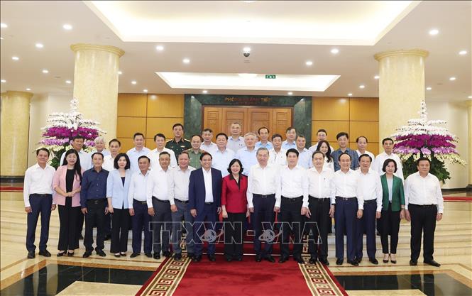 Tổng Bí thư Tô Lâm và các đại biểu. Ảnh: Thống Nhất – TTXVN
