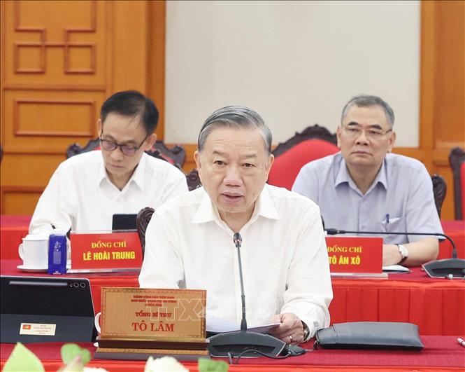 Tổng Bí thư Tô Lâm phát biểu. Ảnh: Thống Nhất – TTXVN