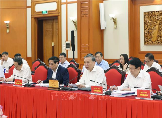Tổng Bí thư Tô Lâm phát biểu. Ảnh: Thống Nhất – TTXVN