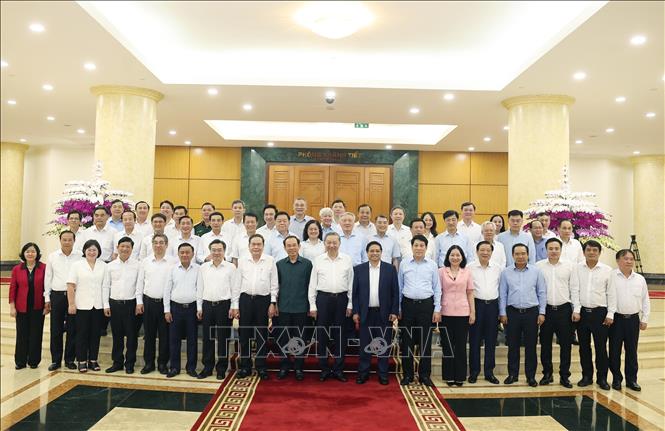 Tổng Bí thư Tô Lâm và các đại biểu. Ảnh: Thống Nhất – TTXVN