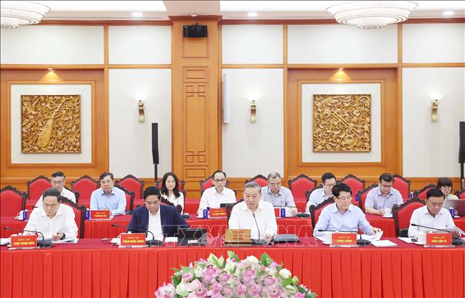 Tổng Bí thư Tô Lâm phát  biểu. Ảnh: Thống Nhất – TTXVN