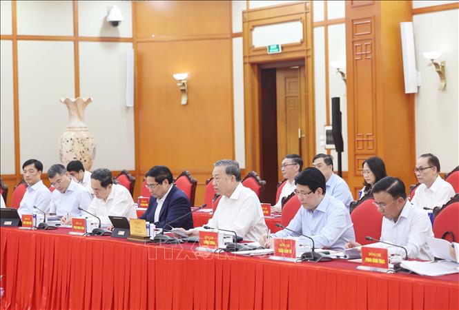 Tổng Bí thư Tô Lâm phát  biểu. Ảnh: Thống Nhất – TTXVN