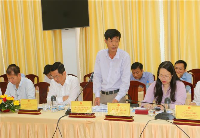 Ông Nguyễn Thế Minh, Phó Cục trưởng Cục Kinh tế - Quản lý đầu tư xây dựng (Bộ Xây dựng), phát biểu tại buổi giám sát. Ảnh: Tuấn Phi - TTXVN
