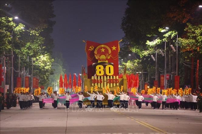 A formation taking part in the second joint rehearsal for the grand military parade marking the 80th anniversary of the August Revolution and National Day (September 2). VNA Photo