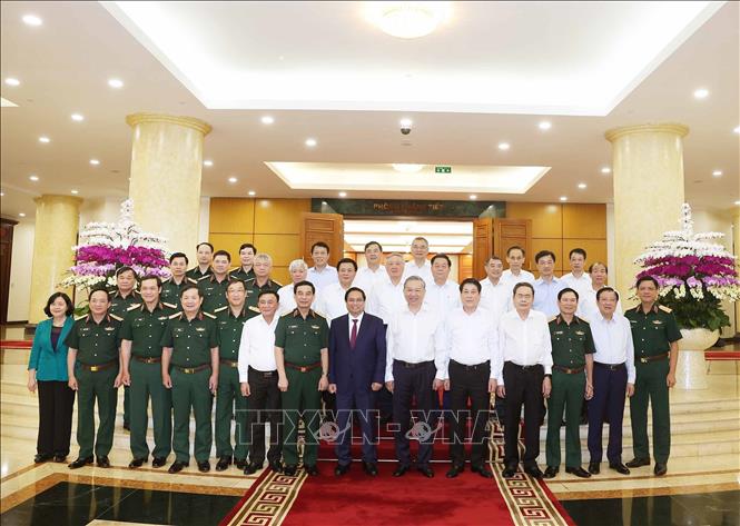 Tổng Bí thư Tô Lâm, Bí thư Quân uỷ Trung ương phát biểu. Ảnh: Thống Nhất - TTXVN