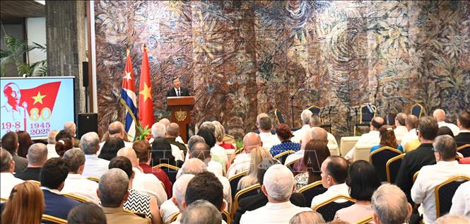 Quang cảnh buổi lễ. Ảnh: Việt Hùng-p/v TTXVN tại Cuba