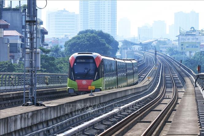 The Nhon – Hanoi Station metro line. VNA Photo