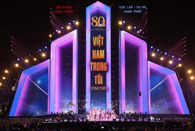 Các tiếp mục tại Concert “Việt Nam trong tôi”. Ảnh: Lê Đông - TTXVN