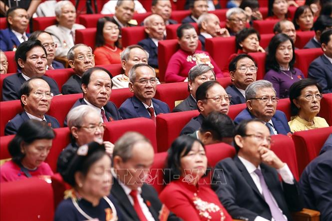 Đại biểu dự buổi gặp mặt. Ảnh: Doãn Tấn - TTXVN
