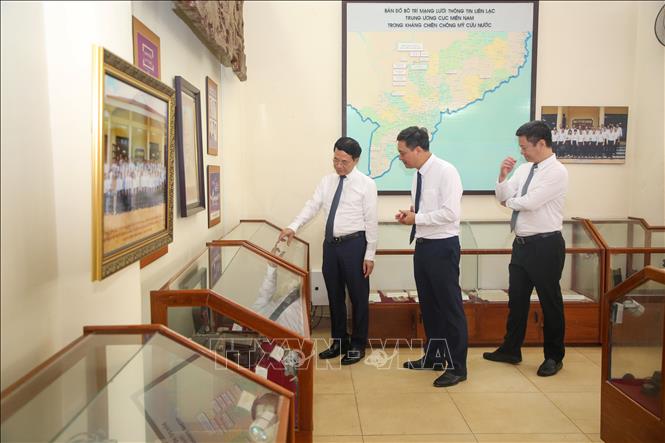 Nhà truyền thống Khu căn cứ Ban Giao bưu vận và Ban Thông tin liên lạc Trung ương Cục miền Nam, nơi lưu giữ những ký ức hào hùng của cha ông trong cuộc kháng chiến chống Mỹ cứu nước. Ảnh: Giang Phương - TTXVN