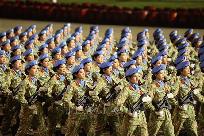 Một số binh chủng của Quân đội. Ảnh: Hoàng Hà - TTXVN 
