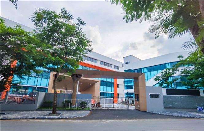 Trường Tiểu học Bùi Quốc Khái, phường Hoàng Liệt cơ bản hoàn thiện, sẵn sàng cho năm học mới. Ảnh: Thanh Tùng - TTXVN