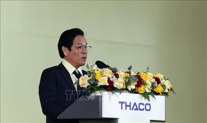 Tập đoàn Trường Hải khởi công dự án 8.000 tỷ đồng tại Núi Thành. Ảnh: Trần Tĩnh - TTXVN