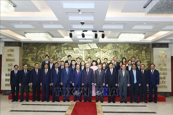 Tổng Bí thư Tô Lâm và các đại biểu. Ảnh: Thống Nhất – TTXVN