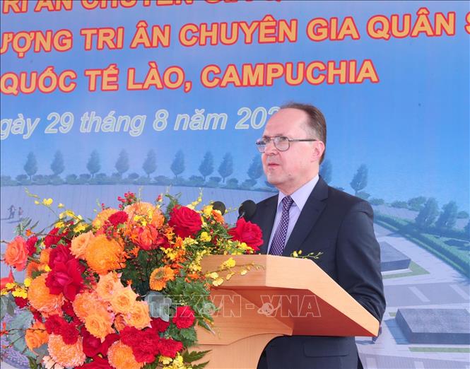  Đại sứ Liên bang Nga tại Việt Nam Bezdetko Gennady Stepanovich phát biểu. Ảnh: Trọng Đức - TTXVN