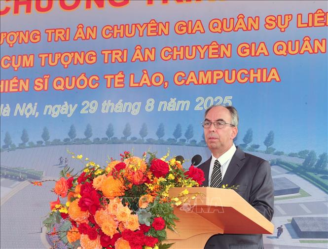 Đại sứ Cuba tại Việt Nam Rogelio Polanco Fuentes phát biểu. Ảnh: Trọng Đức - TTXVN