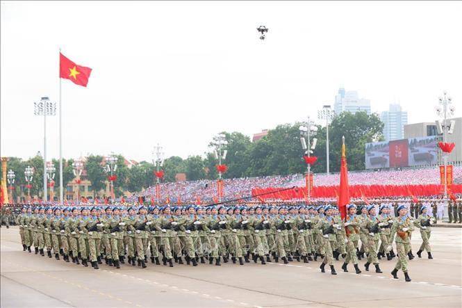 Lực lượng gìn giữ hòa bình. Ảnh: Hoàng Hà - TTXVN