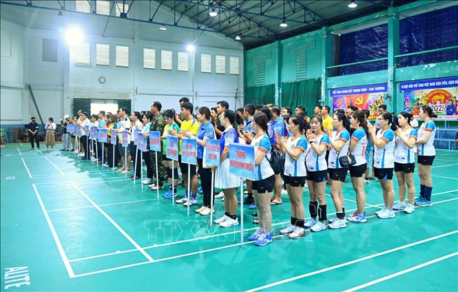 Các vận động viên tham gia hội thao. Ảnh: Chanh Đa-TTXVN