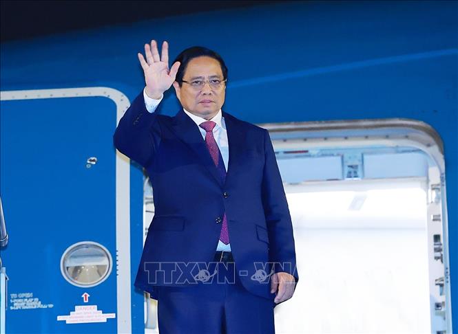 Thủ tướng Phạm Minh Chính lên đường tham dự Hội nghị Thượng đỉnh Tổ chức Hợp tác Thượng Hải (SCO) 2025 tại Trung Quốc. Ảnh: Dương Giang-TTXVN