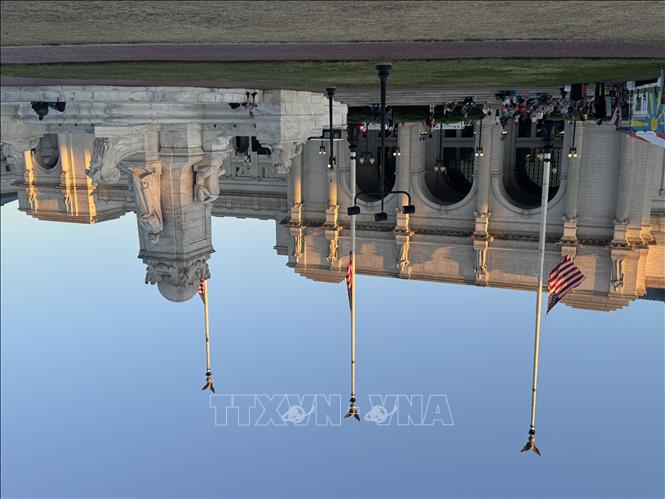 Nhà ga Union Station được khai trương vào năm 1907, mang phong cách Beaux-Arts tráng lệ nhưng hiện đã xuống cấp nghiêm trọng. Ảnh: Đoàn Hùng - Pv TTXVN tại Mỹ