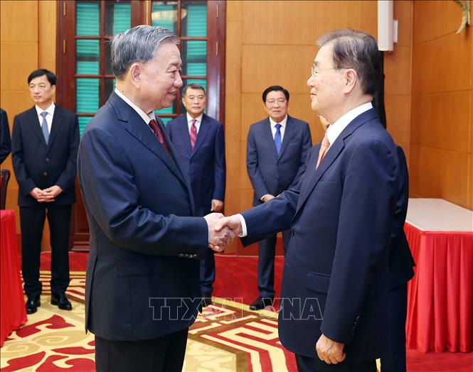 Tổng Bí thư Tô Lâm với các đại biểu. Ảnh: Thống Nhất - TTXVN