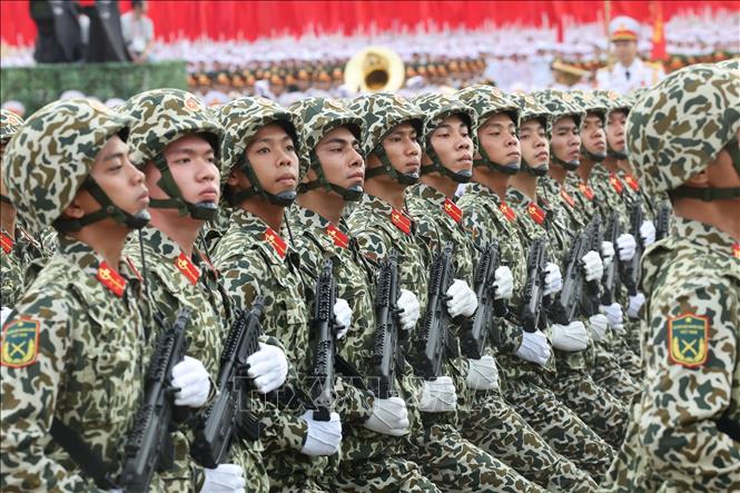 Khối chiến sĩ Đặc công. Ảnh: Lâm Khánh - TTXVN