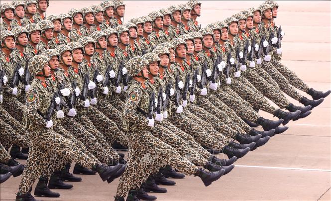 Khối chiến sĩ Đặc công. Ảnh: TTXVN
