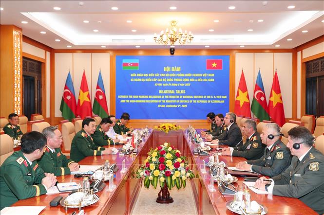 Quang cảnh buổi hội đàm. Ảnh: Trọng Đức - TTXVN
