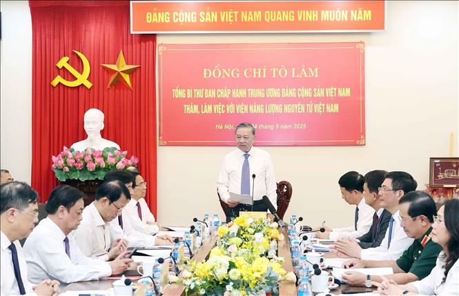 Tổng Bí thư Tô Lâm phát biểu. Ảnh: Thống Nhất – TTXVN