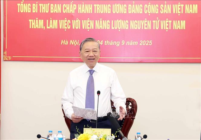 Tổng Bí thư Tô Lâm phát biểu. Ảnh: Thống Nhất – TTXVN