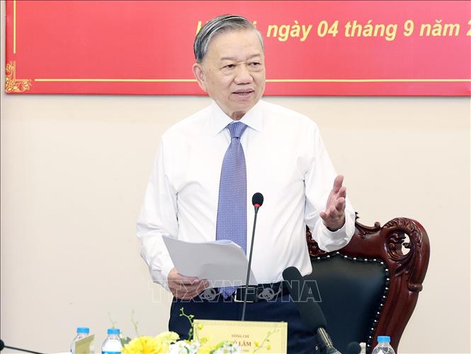 Tổng Bí thư Tô Lâm phát biểu. Ảnh: Thống Nhất – TTXVN