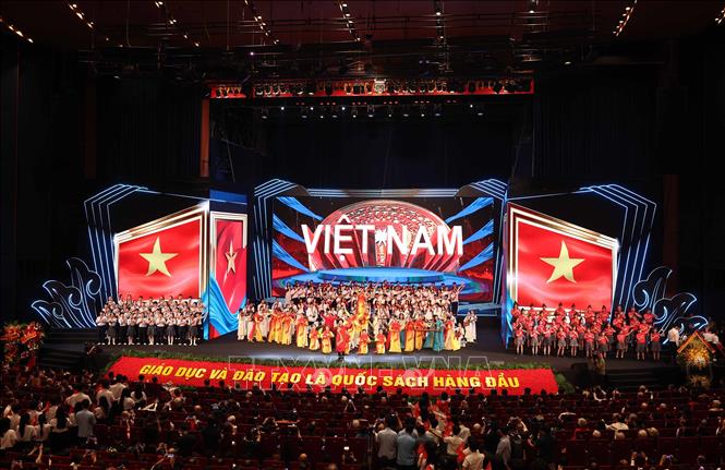 Chương trình nghệ thuật chào mừng buổi lễ. Ảnh: Thống Nhất – TTXVN