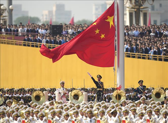 Ngày 3/9/2025, Trung Quốc long trọng tổ chức Lễ duyệt binh kỷ niệm 80 năm chiến thắng phát xít của nhân dân thế giới tại Quảng trường Thiên An Môn ở thủ đô Bắc Kinh. Ảnh: THX/TTXVN