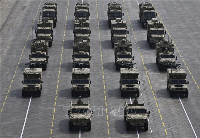 Ngày 3/9/2025, Trung Quốc long trọng tổ chức Lễ duyệt binh kỷ niệm 80 năm chiến thắng phát xít của nhân dân thế giới tại Quảng trường Thiên An Môn ở thủ đô Bắc Kinh. Ảnh: THX/TTXVN