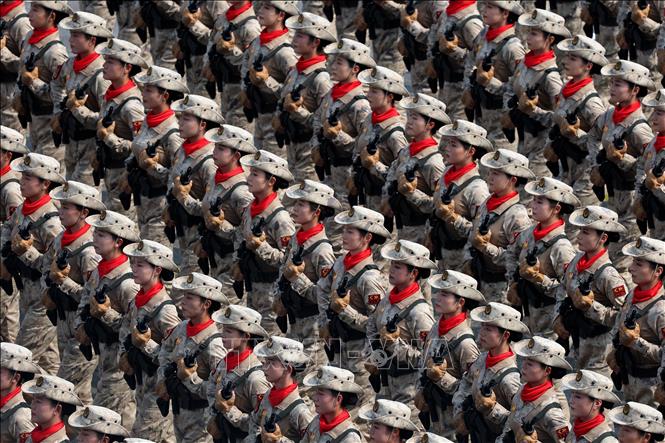 Ngày 3/9/2025, Trung Quốc long trọng tổ chức Lễ duyệt binh kỷ niệm 80 năm chiến thắng phát xít của nhân dân thế giới tại Quảng trường Thiên An Môn ở thủ đô Bắc Kinh. Ảnh: THX/TTXVN