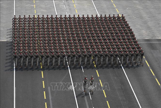 Ngày 3/9/2025, Trung Quốc long trọng tổ chức Lễ duyệt binh kỷ niệm 80 năm chiến thắng phát xít của nhân dân thế giới tại Quảng trường Thiên An Môn ở thủ đô Bắc Kinh. Ảnh: THX/TTXVN