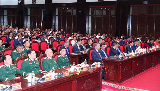 Các đại biểu dự buổi lễ. Ảnh: Trọng Đức - TTXVN