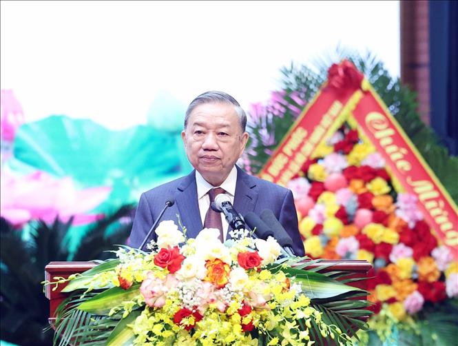 Tổng Bí thư Tô Lâm phát biểu. Ảnh: Thống Nhất – TTXVN