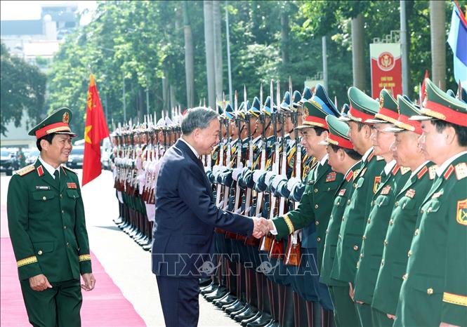 Party General Secretary To Lam attends the ceremony. VNA Photo