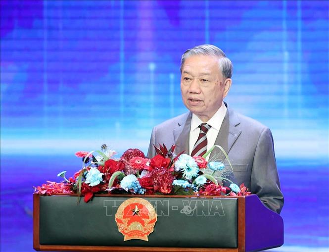 Tổng Bí thư Tô Lâm phát biểu chỉ đạo. Ảnh: Thống Nhất -TTXVN